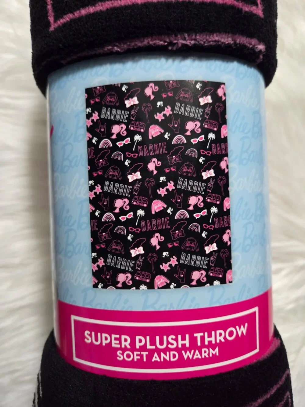 Barbie Plush Throw Blanket